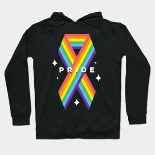 Gay Pride Ribbon, Support the Cause, Spread Awareness Hoodie